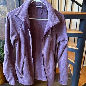Columbia Women's Light Purple Fleece Jacket Size Medium